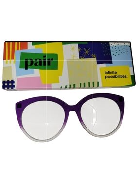 Pair Eyewear Zuri Style Magnetic Topper "The Grape Gradient Crystal"